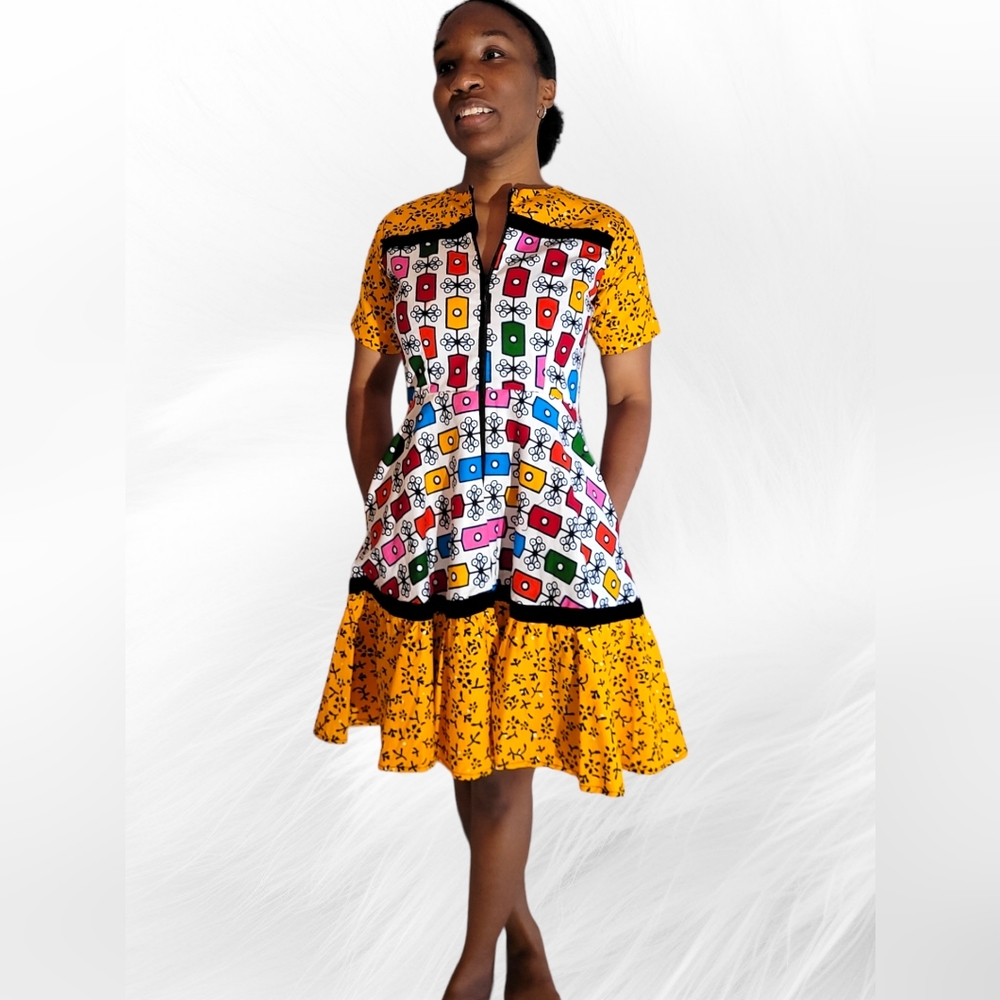 African Garden Dress